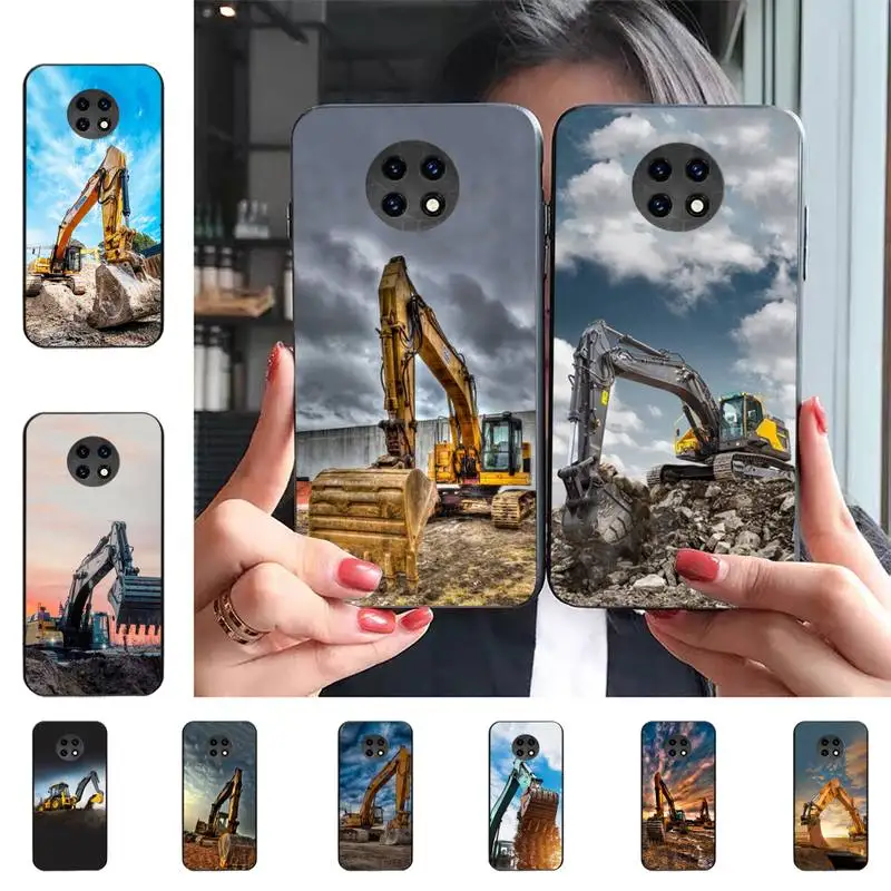 

Excavating Machinery Bulldozer Man Phone Case for Redmi 5 6 7 8 9 A 5plus K20 4X S2 GO 6 K30 pro funda