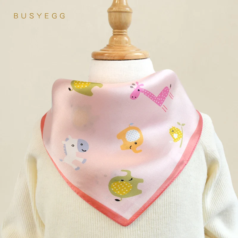 

Шарфы детские из 100% натурального шелка, розовые