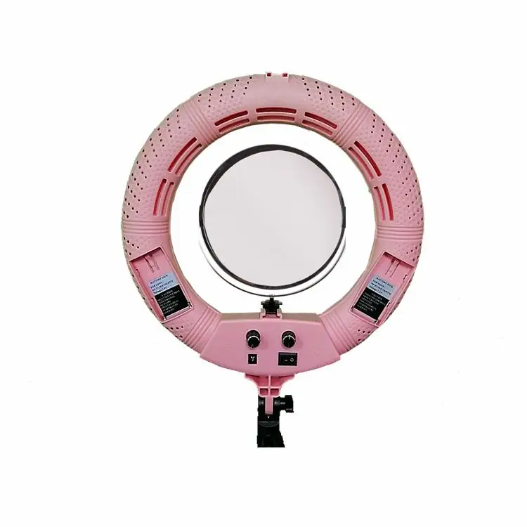 

Кольцевая лампа Yidoblo FS-390II розовая светодиодсветодиодный био-цветсветильник лампа для макияжа для красоты ногтей зубов волос кожи кольсвет...