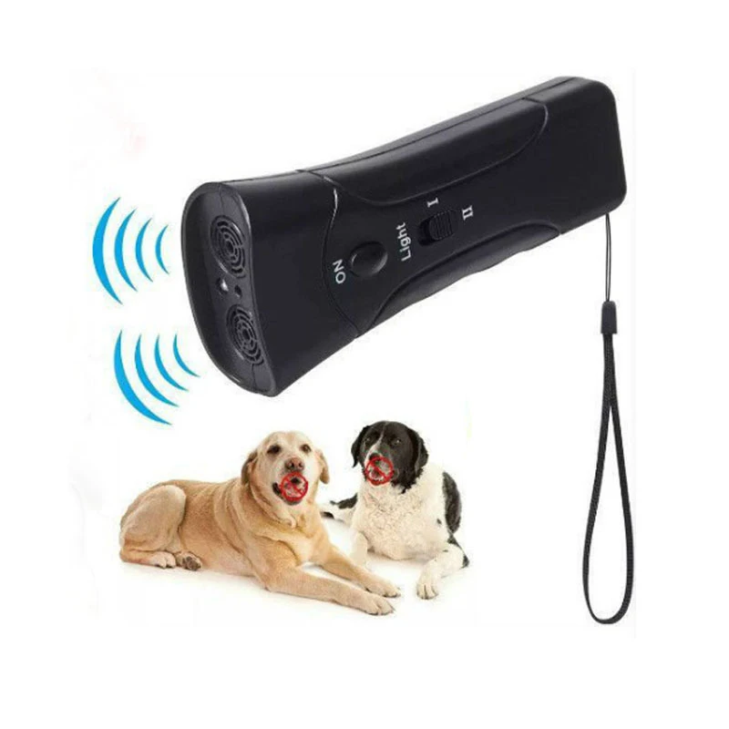 

C2 Portable New Pet Supplies Ultrasonic Double-Head Dog Repellent Double-Horn Dog Training Device