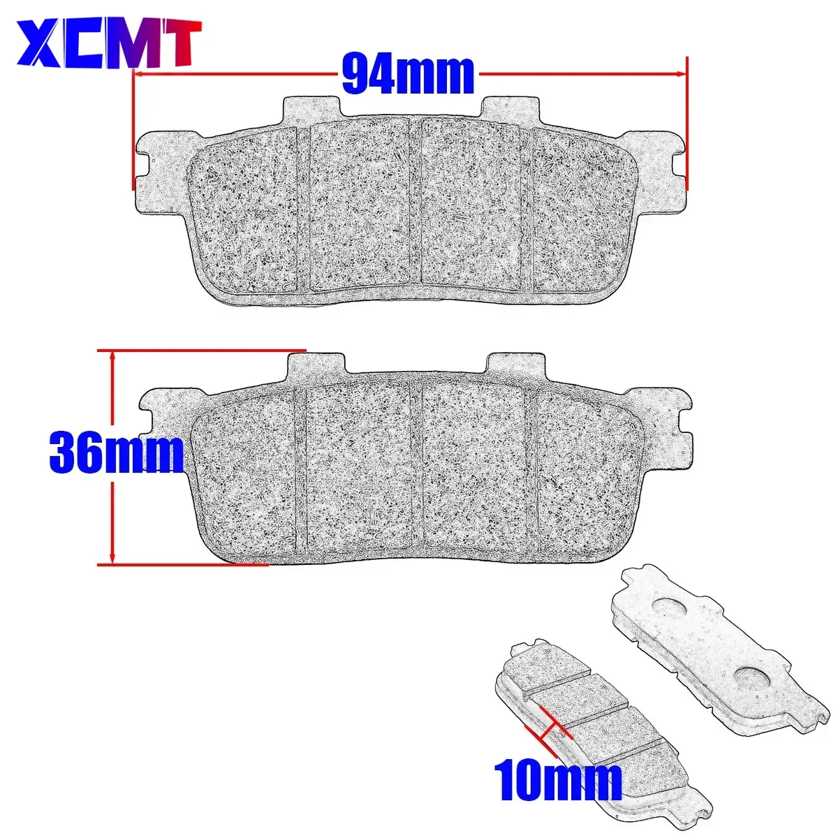Фото Комплекты передних или задних тормозных колодок для мотоцикла для SYM Joymax250 Joymax300 Joymax 250 250i 300i Cruisym 125 300 RV250 GTS250 RV GTS №3
