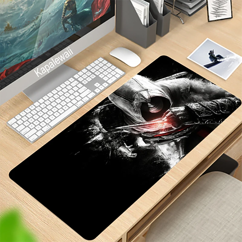 

Large Assassin s Creed Gaming Keyboard Mouse Pad Computer Gamer Tablet Desk Mousepad with Edge Locking Office Play Mice Mats