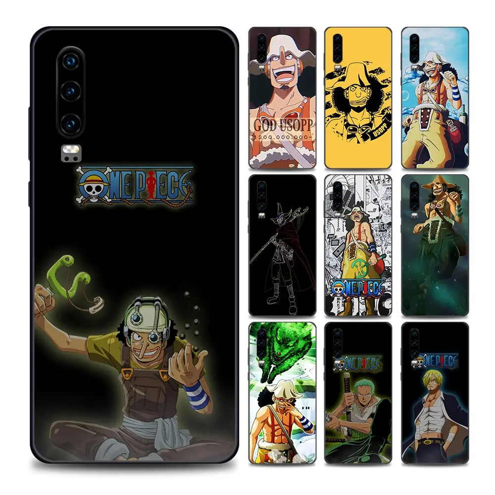 

Anime Usopp one piece Phone Case for Huawei P10 Lite P20 P30 P40 Lite P50 Pro Plus P Smart Z Soft Silicone Case Cover BANDAI
