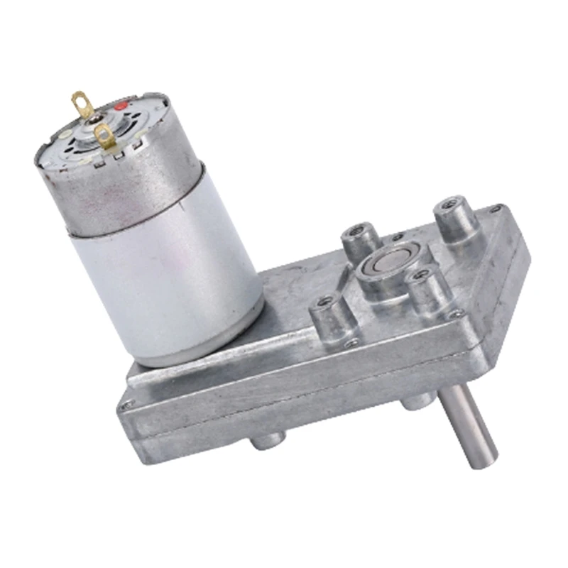 

7-shaped 555 Metal Geared Motor 12V-24V DC Reduction Gear Motor High Torque Reverse Self Lock for Automation Equipment