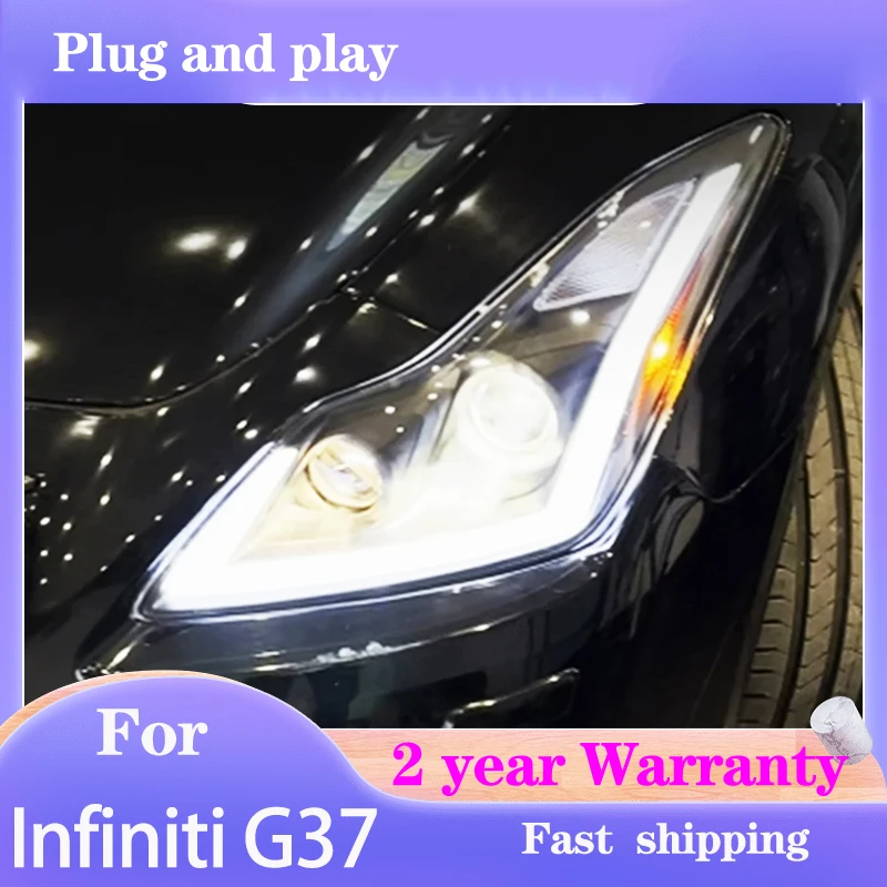 Стайлинг автомобиля для Infiniti G37 головная лампа 2006-2012 Q60 фара DRL сигнал поворота