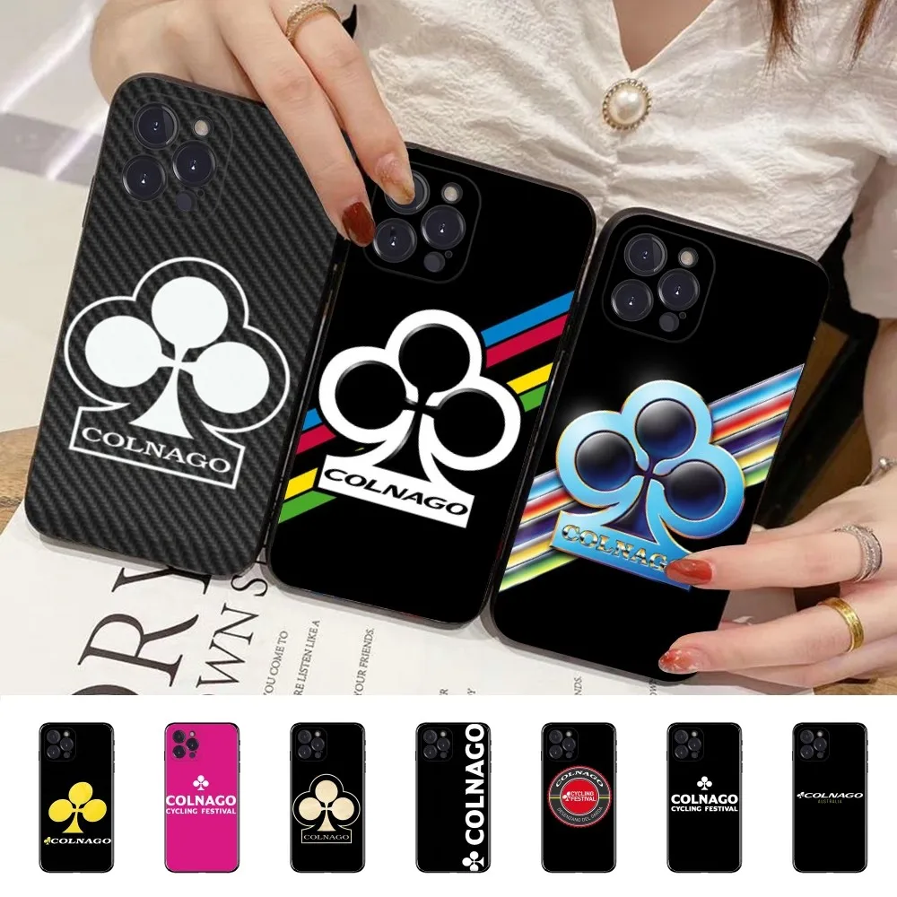 Чехол для телефона C-Colnago Bick мягкий силиконовый чехол iPhone 16 15 14 13 12 11 Pro Mini XS MAX Plus X