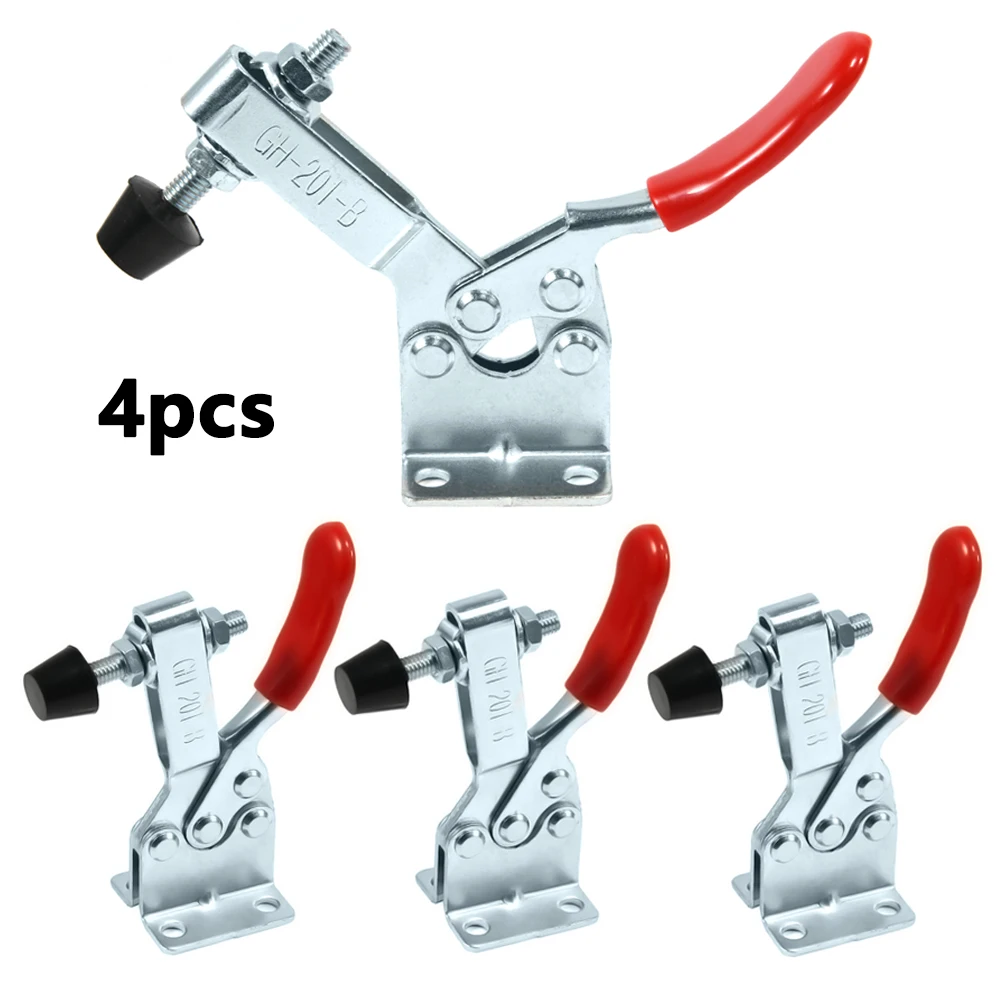 

4/8pcs/set Red Toggle Clamp Quick Release Tool Horizontal Clamps Hand New Heavy Duty Tooling Horizontal Fixture