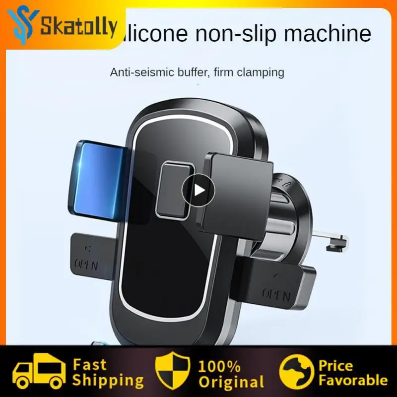 

Многофункциональный автомобильный держатель из АБС-пластика, нескользящий кронштейн для выходного отверстия, черный Кронштейн для смартфона с вращением на 360 °