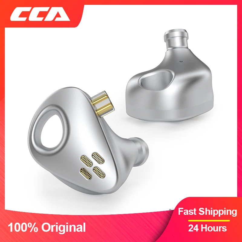 CCA CXS metal aluminum wired headphones HiFi ear-mounted music game subwoofer Physical airflow design of wind tunnel
