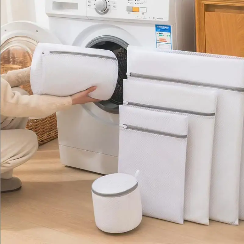 Сумка для белья из пяти предметов с серой молнией сэндвич мелкой сетки сумка