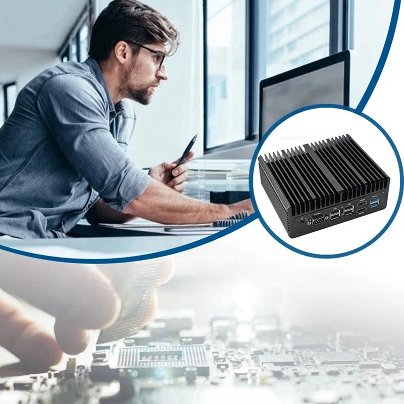 Межсетевой компьютер Мягкий маршрутизатор DDR5 4800 МГц 4X2.5G I226 Поддержка LAN M.2 NGFF SSD