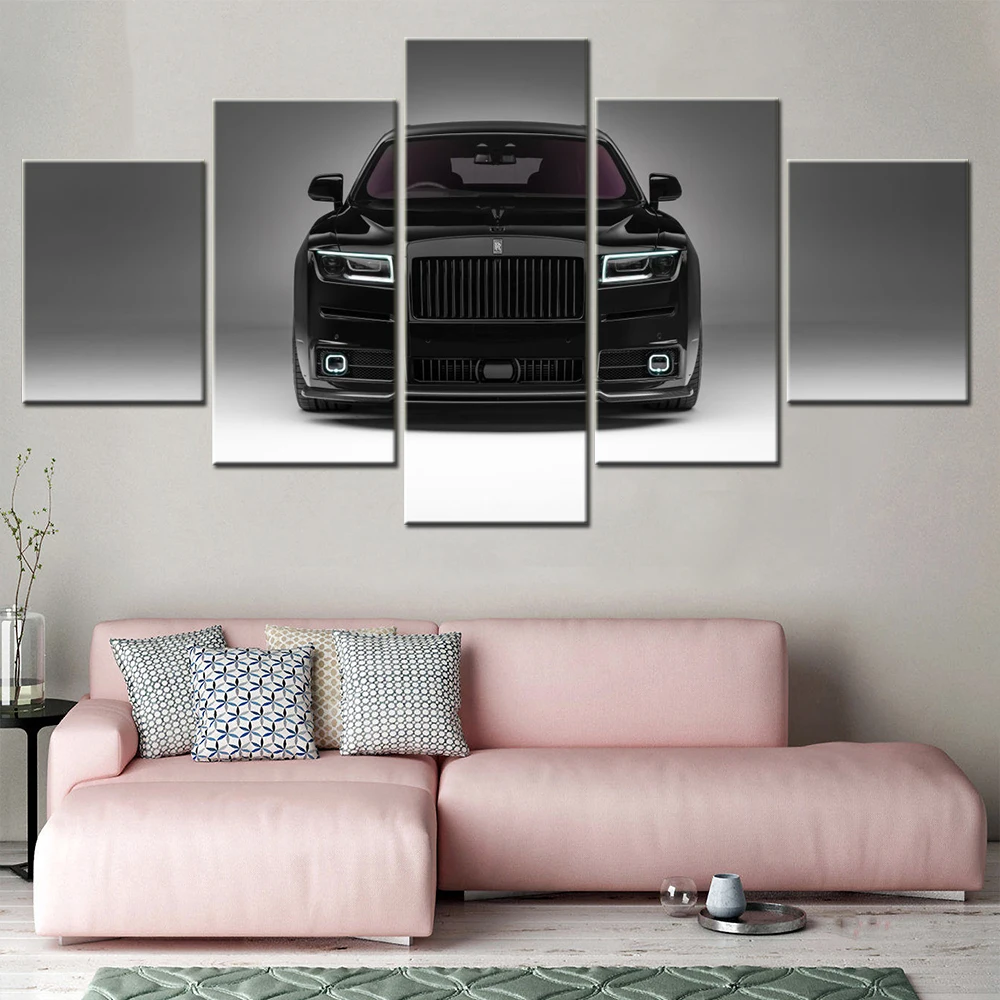 Настенные художественные полотна &quotПризрак города&quot набор из 5 штук