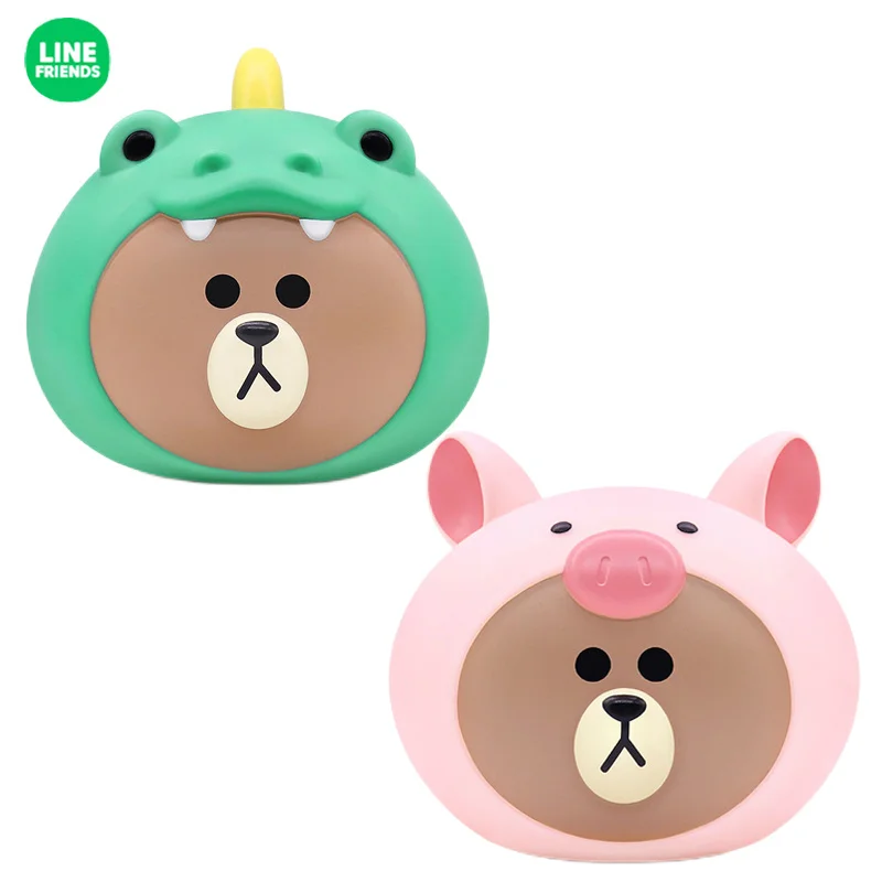 

Линия Друзья Мультфильм коричневая кукла серия джунглей Копилка кавайная Милая творческая аниме периферическая Монета коробка детский по...