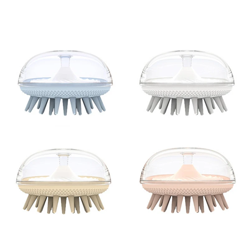 

Инструмент для ухода за кожей головы, силиконовая головка, Массажная щетка для ванной, спа, брикет для мытья волос, массажная расческа для ко...