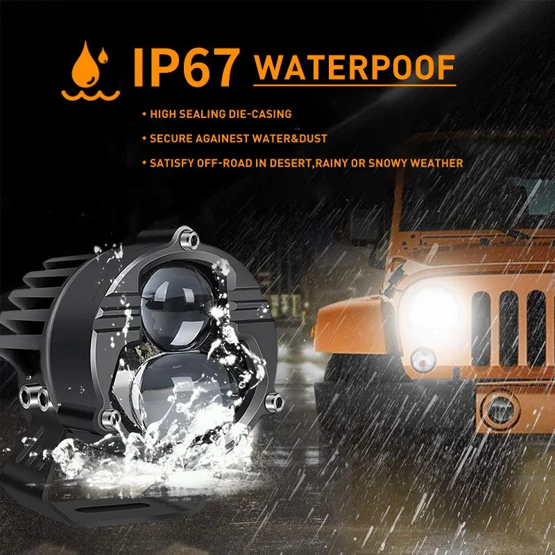 Дополнительная Светодиодная рабочая лампа комбинированный луч противотуманные