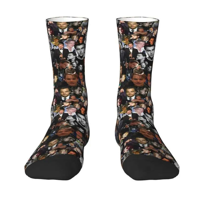 

Leo DiCaprio Men's Crew Socks Unisex Fashion 3D Printing Dress Socks