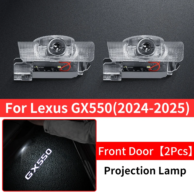 

Для Lexus GX550 2024 2025 GX550h дверная лампа, модификация, аксессуары для обновления интерьера, проекционная лампа HD, освещение двери автомобиля