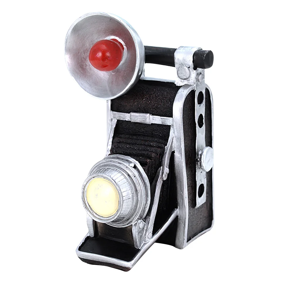 

Vintage Camera Model Desktop Resin Camera Ornament Shopwindow Bar Decor