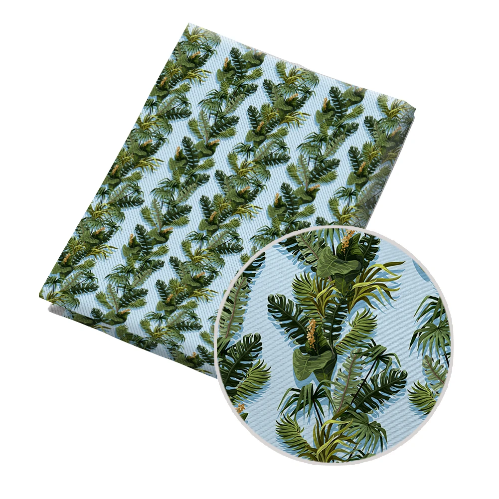 

50*145CM Forest Style Fabric Flowers Trees Printed Polyester Cotton Twill Fabric Patchwor Printed