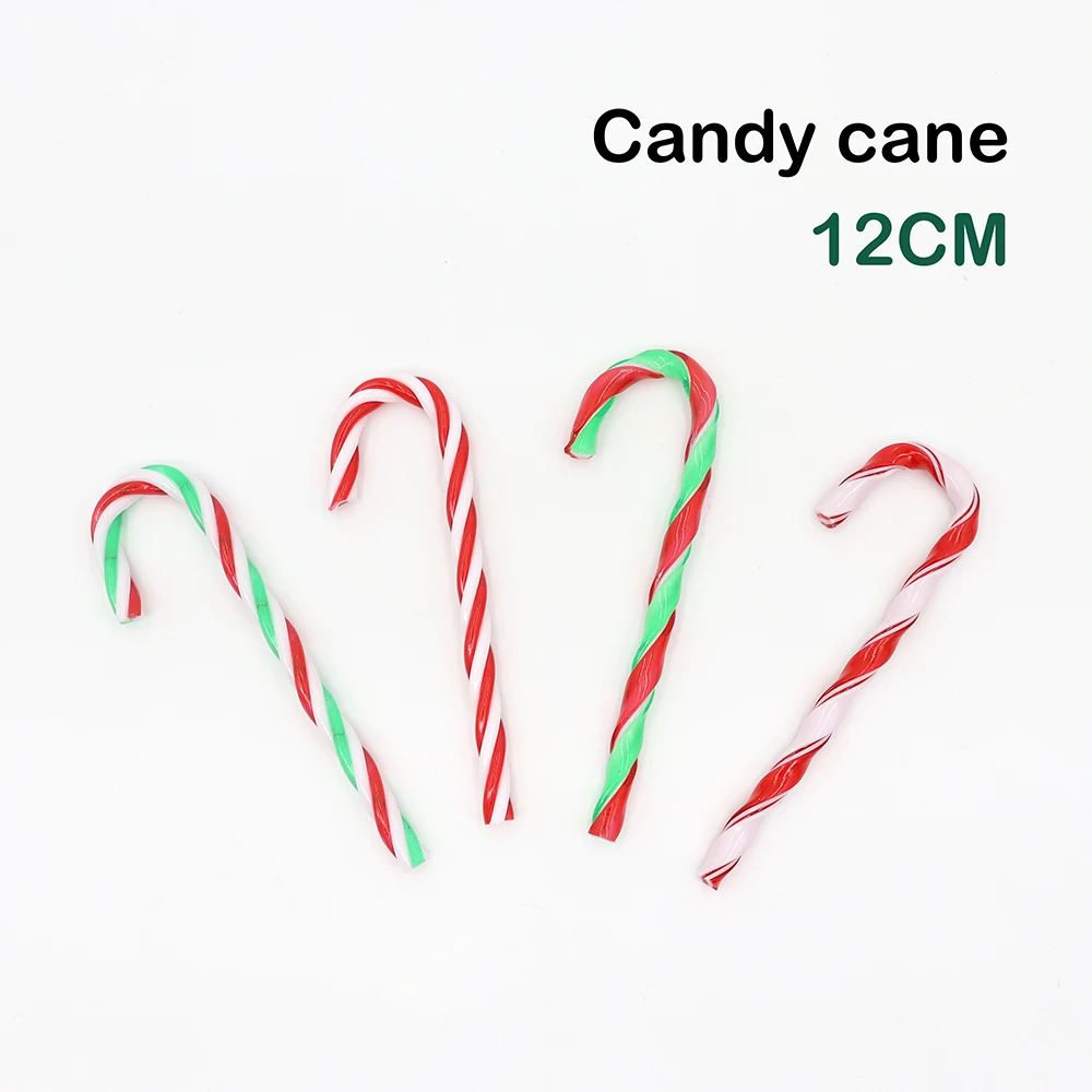 

6Pcs12cm Christmas Tree Candy Color Cane Pendant Decoration Christmas Decoration Home New Year Decoration children's toys cake