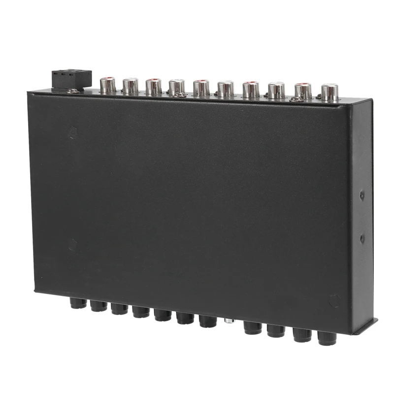 2X 7-полосный автомобильный аудио эквалайзер регулируемый EQ усилитель