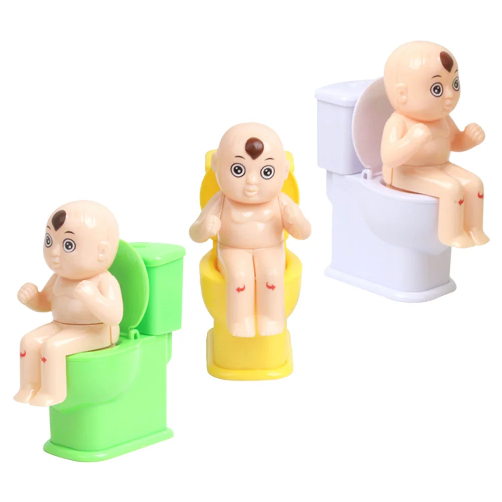 

3 Pcs Toilet Kids Plaything Closestool Toy Trick Puzzle Toys Educational Baby Props