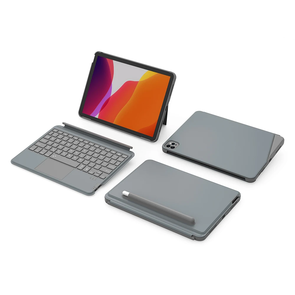 Bluetooth-клавиатура WiWU для iPad Pro 11 2021, беспроводная Магнитная поглощающая клавиатура для iPad Air 4 5 с держателем для сенсорной панели (art.: 3920bd8bb935f) - 3920bd8bb935f