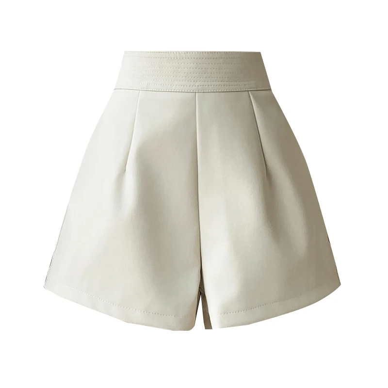 Женские кожаные шорты из искусственной кожи