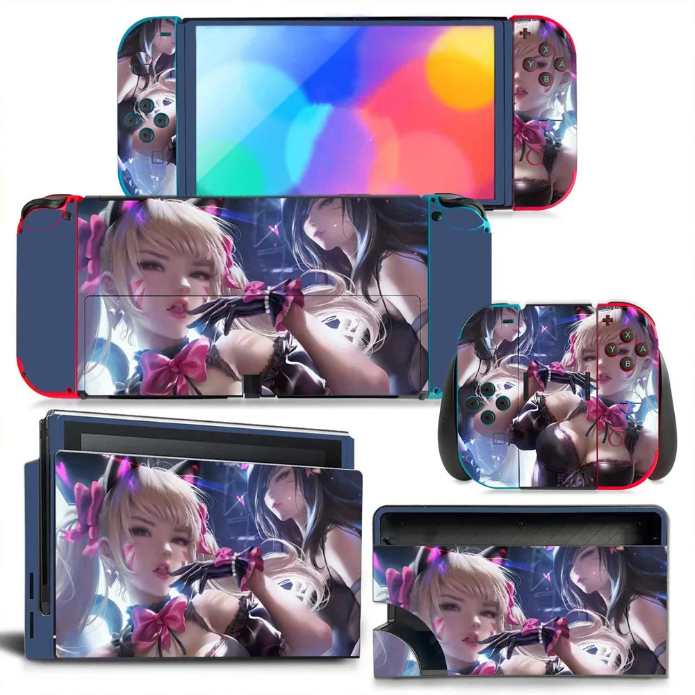 

Customized Full Wrap Skin Protective Film Sticker Compatible with Switch OLED,Vinyl Decal Skins for Switch OLED Full Set Skins