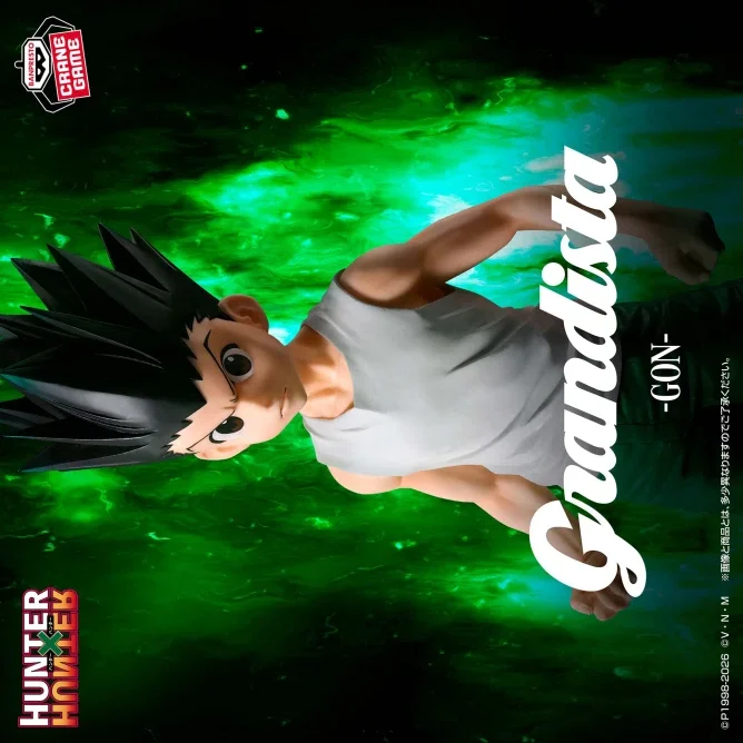 Фото Оригинальные фигурки Bandai Banpresto HUNTER x HUNTER Grandista Гон Фрикс, аниме-фигурки, модель персонажа, статуэтка, игрушка. №1