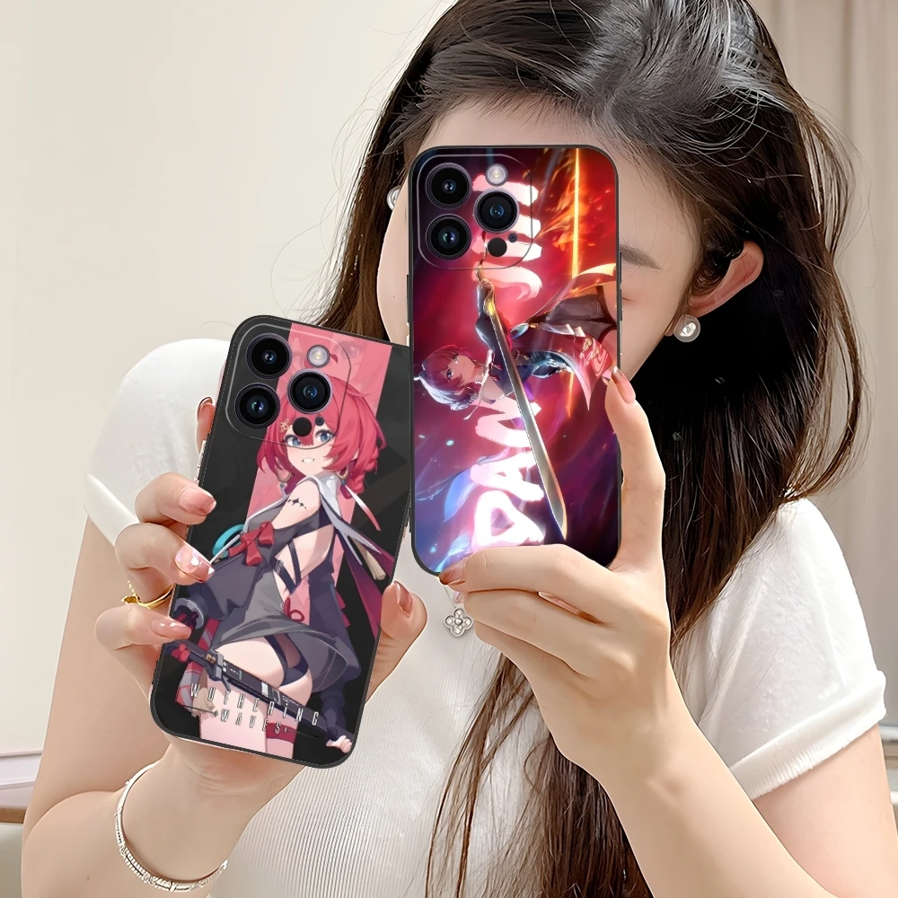 Wuthering волны Danjin Чехол для мобильного телефона iPhone 16 15 14 13 12 11 X XR XS 8 7 Pro Max Plus Mini