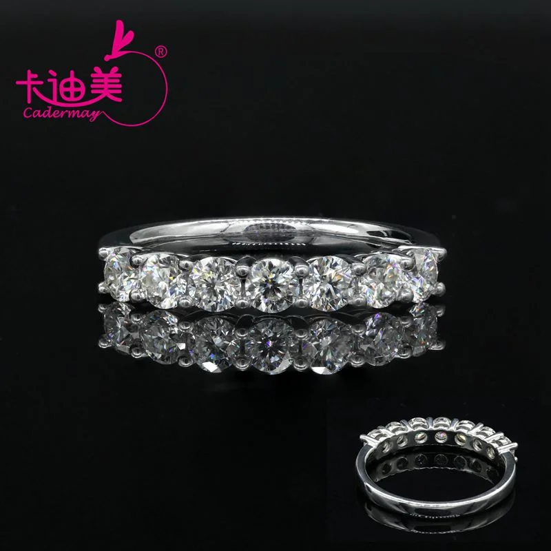 CADERMAY 100% 925 Sterling Silver D VVS Moissanite Diamond Rings For Women Customized Fashion Jewelry