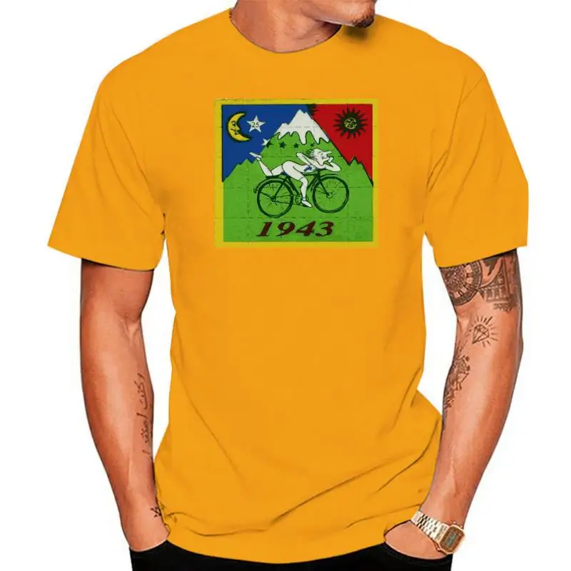 

Bicycle Day Bike Trip Lsd Acid T Shirt Dr Albert Hofmann T-Shirt Acid Party Casual Print Fashion Tee Shirt
