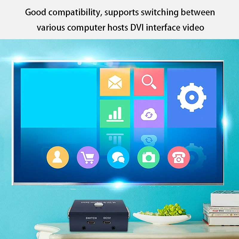 Двунаправленный переключатель 4K @ 30Hz 2X1 DVI UHD 4Kx 2k разветвитель для HDTV/PS4/ One/Apple TV/Fire