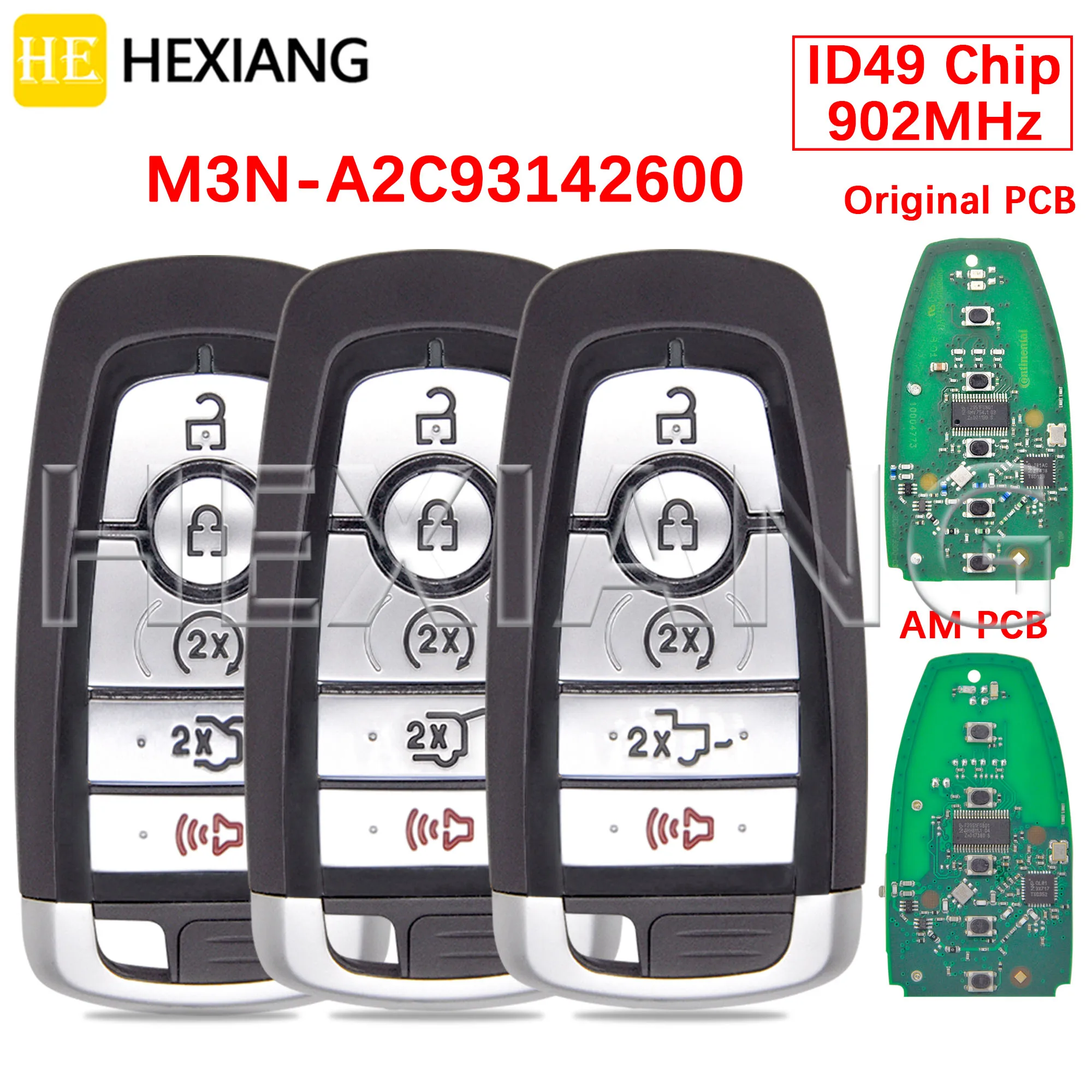 DR M3N-A2C 93142600 Автомобильный дистанционный ключ с чипом ID49 902 МГц для Ford Edge Fusion Expedition