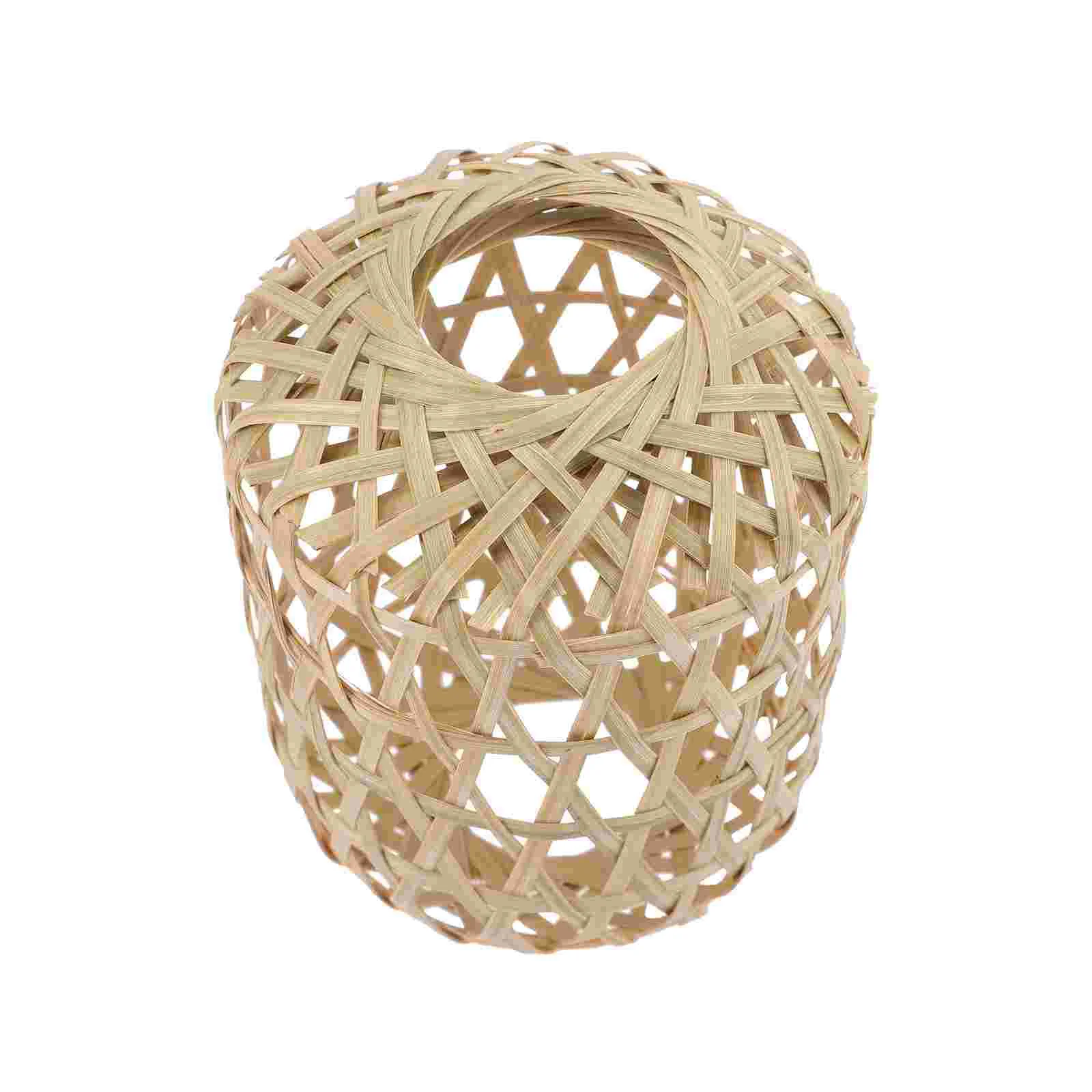

Bamboo Woven Lamp Shade Cover Chinese Style Lamp Shade for Hanging Lamp