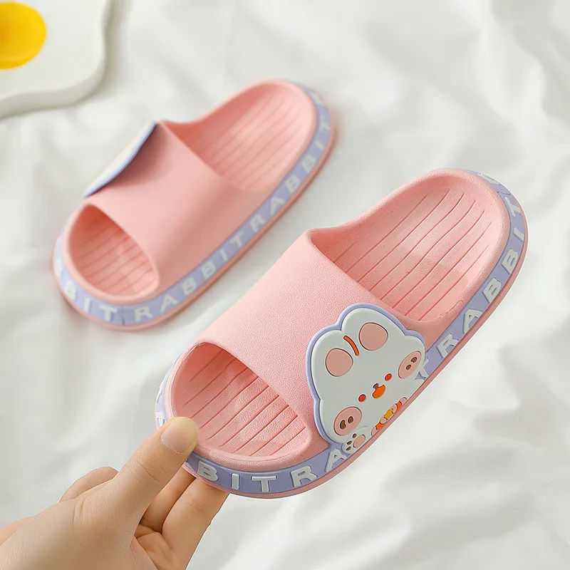 2022 Cute Kids Slippers For Boy Girls New Summer Kids Beach Shoes Baby Toddler Soft Indoor Outdoor Flip Flops Children Sandals