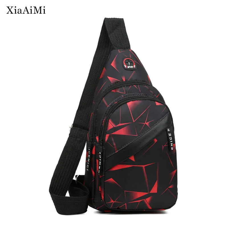 Men'S New Fashion Printing Messenger Bag Light Outdoor Sports And Leisure Couple Backpack Travel Shoulder Bag