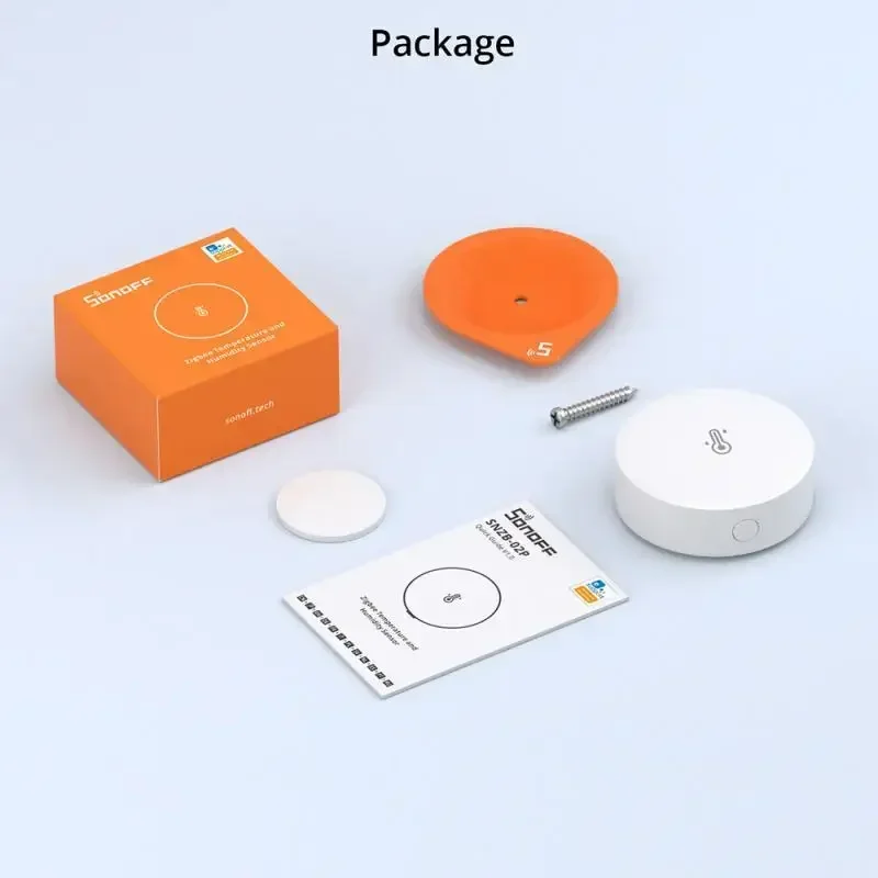 Датчик температуры и влажности SONOFF SNZB-02P Zigbee для умного дома синхронизация в