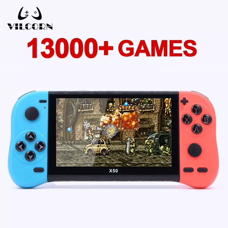 Portable Video Game Console Player Retro Handheld Game Console For SNES/MAME/GBA/GBC/FC/SEGA MD Dendy 13000 Game 5.1 inch Screen