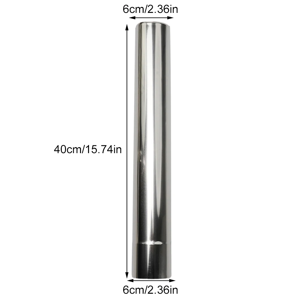 

30/40cm Stainless Steel Stove Pipe Chimney Flue Liner Rigid Multi Fuel 6cm Diameter Gas Water Heater Exhaust Pipe
