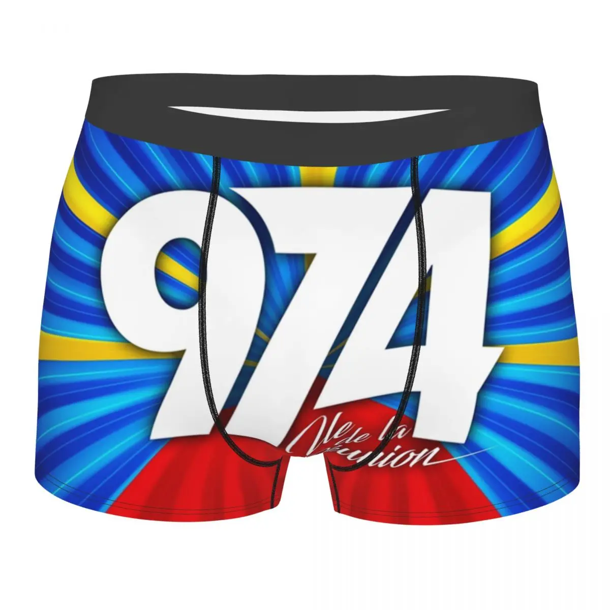 

Male Sexy 974 Reunion Island Signature 7 Maveli R Underwear Boxer Briefs Men Soft Shorts Underpants