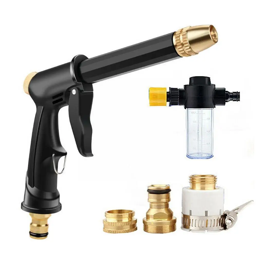 

2022 New Portable High-pressure Water Gun For Cleaning Car Wash Machine Garden Watering Hose Nozzle Sprinkler Foam Water Gu M4H3