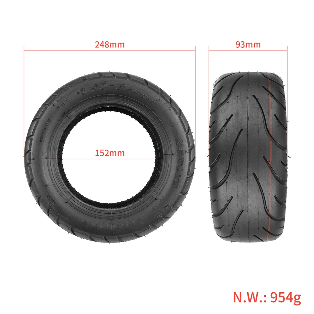

10Inch Tubeless Tire 10x3.50-6 Vacuum Tyre For Electric Scooter Balanced Trolley 10 Inch Explosion-proof Tire For E-scooter