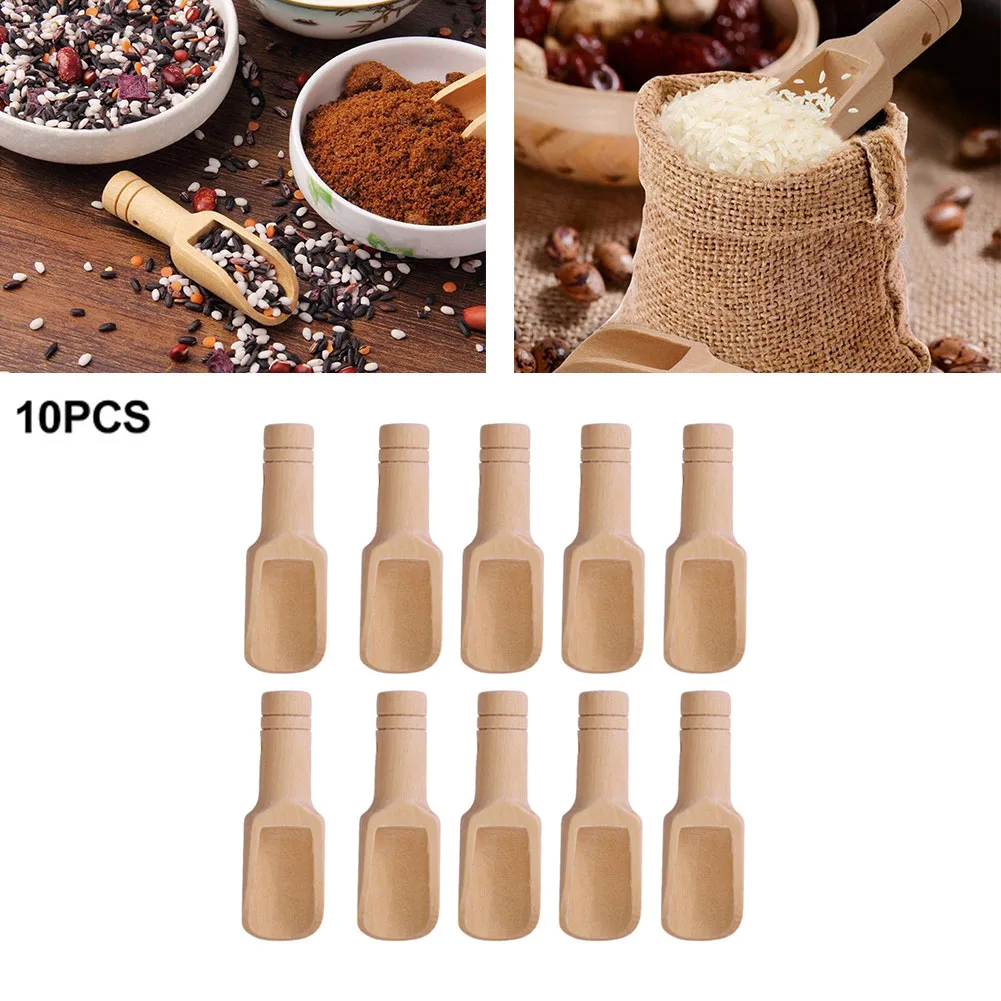 

Condiment Spoons Lotus Wood 2.4x7.8cm Wooden Spoon Salt Spoons Candy Spices Salt Sugar Spoons Tea Coffee Scoops