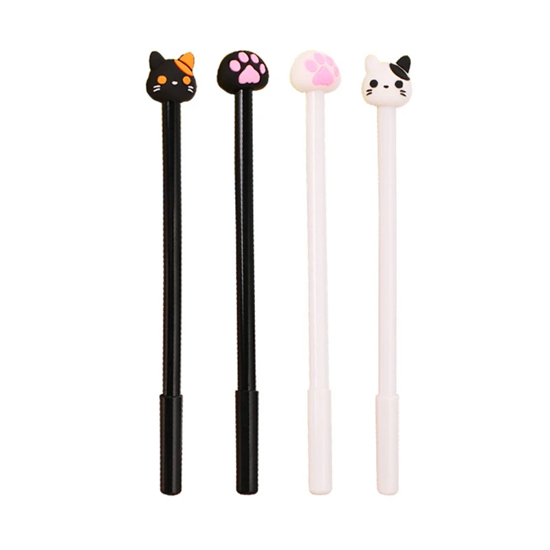

2Pcs Cartoon Cute Cat Paw Gel Pen School Student stationery Writing Supplies