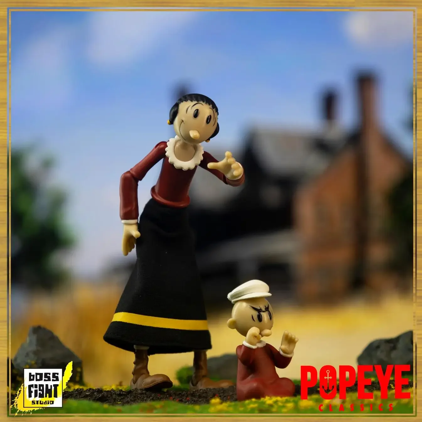 Фото Оригинальная фигурка BFS Popeye: Моряк Попай, отец Попая, Вимпи, Морская ведьма. Коллекционные аниме-фигурки, модели, куклы, игрушки. №4