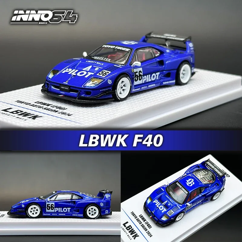 INNO в наличии 1:64 LBWK F40 Tokyo Auto Salon 2024 литая под давлением диорама коллекция моделей