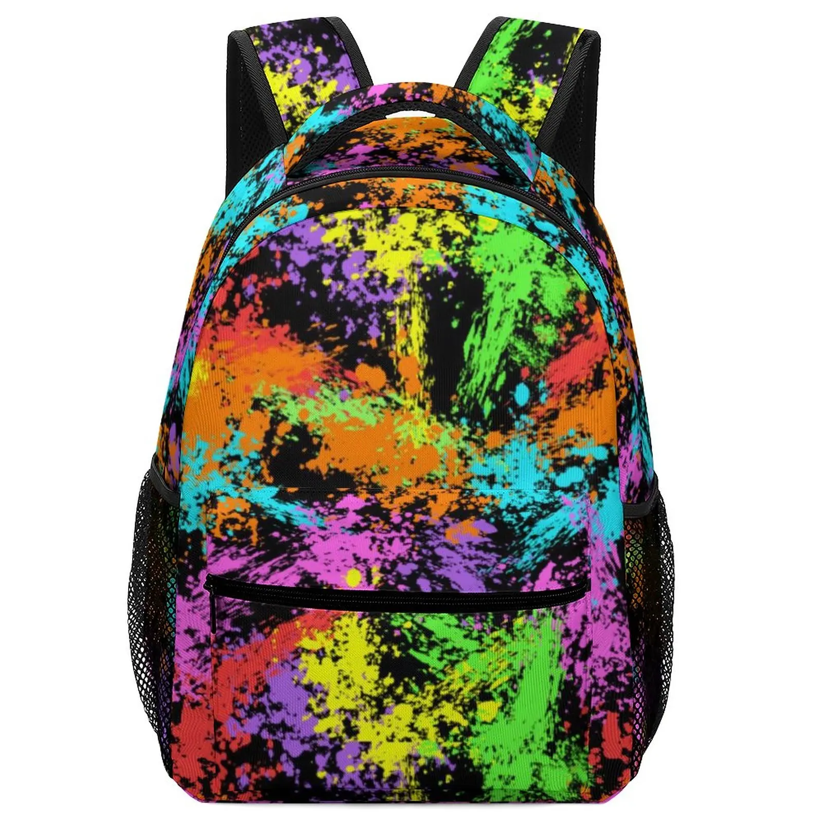 

Рюкзак мужской для велоспорта, милый разноцветный дизайнерский ранец с принтом в стиле ретро, с брызгами