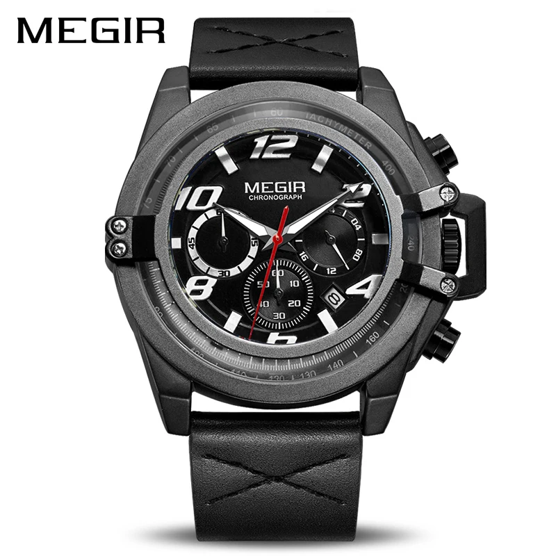 

MEGIR Luxury Brand Sport Watch Men Fashion Chronograph Quartz Military Army Watches Clcok Men Relogio Masculino Wrist Watch 2052